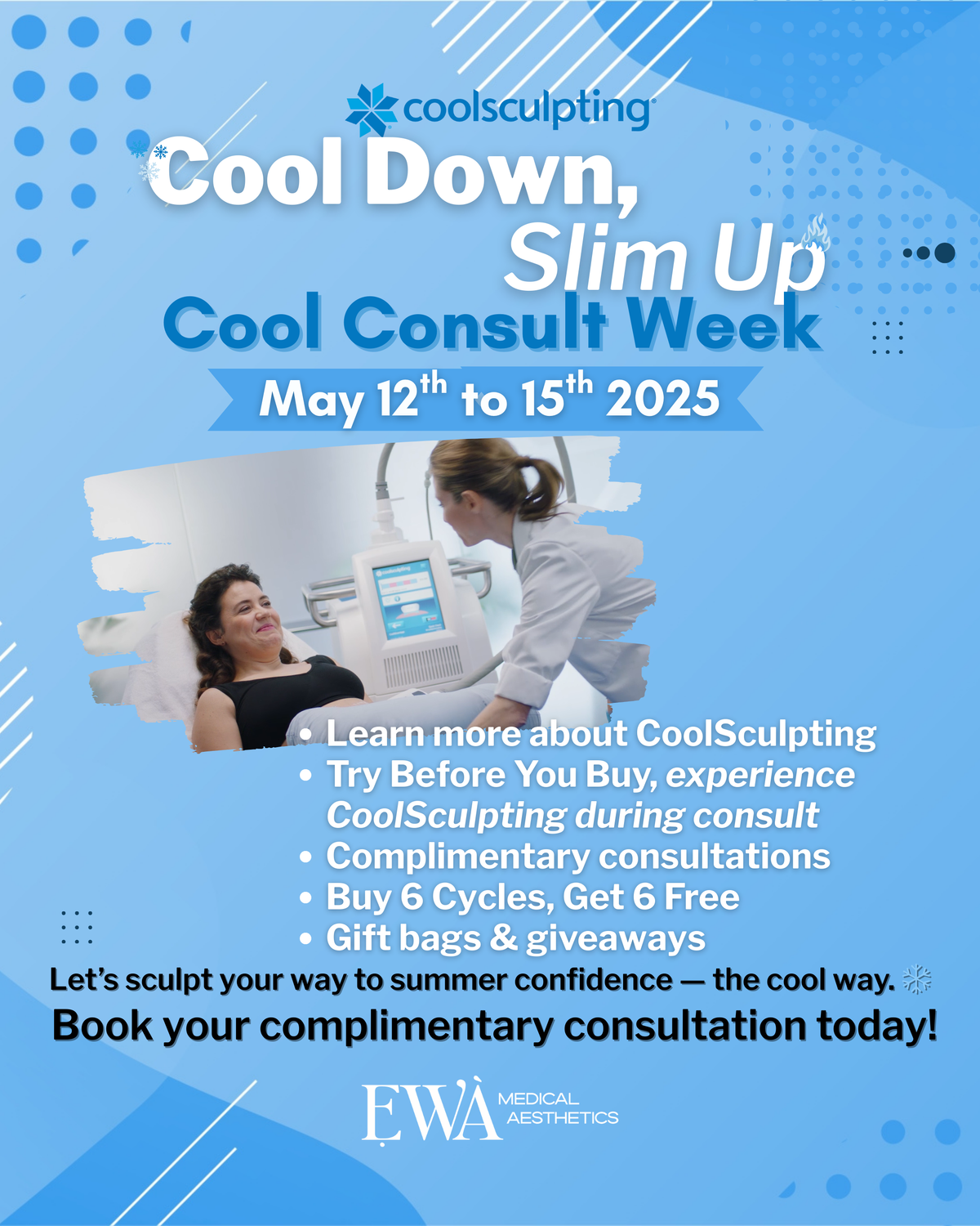 CoolSculpting consultation week promotional image.