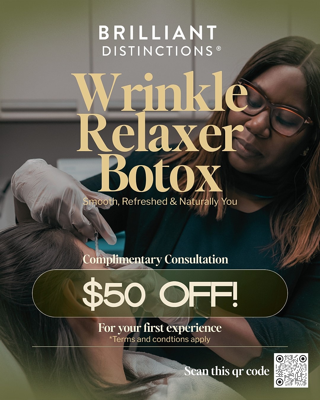 Botox promotion with consultation and discount details